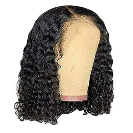 13x4 Lace Wigs Human Hair Pre Plucked Pre Cut Lace Front 200% Density Mongolian Curly Human Hair Wig Undetectable HD Lace Wig 100% Unprocessed Virgin Hair Wear and Go Short Kinky Curly 14inch