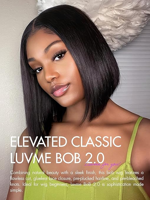 Bob Wig Human Hair 4x4 Lace Front Wigs 180 Density 14 Inch Short Straight Bob Frontal Wigs Transparent Lace Pre Plucked with Baby Hair Wigs Brazilian Virgin Hair for Women Natural Black