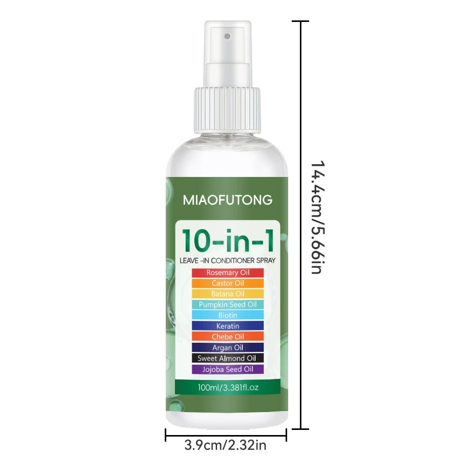 10 in 1 Leave In Conditioner - Heat Protection & Frizz Control with Silkening Essence - Lightweight Hair Moisturizer, Non-Greasy Formula, Stay Fragrant​