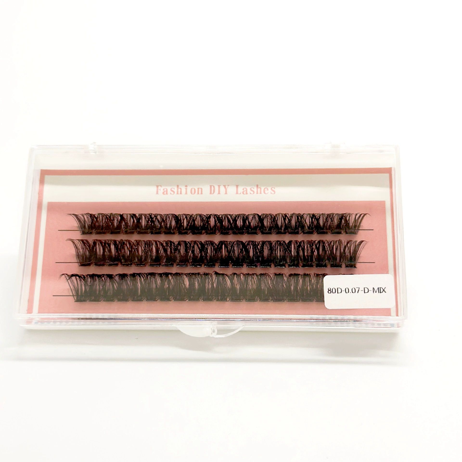 Lash Clusters with Spiky Lash Clusters Volume Eyelash Clusters 10-18MM Thick Individual Lashes D Curl Cluster Eyelash Extensions 3D DIY Lash Extension at Home