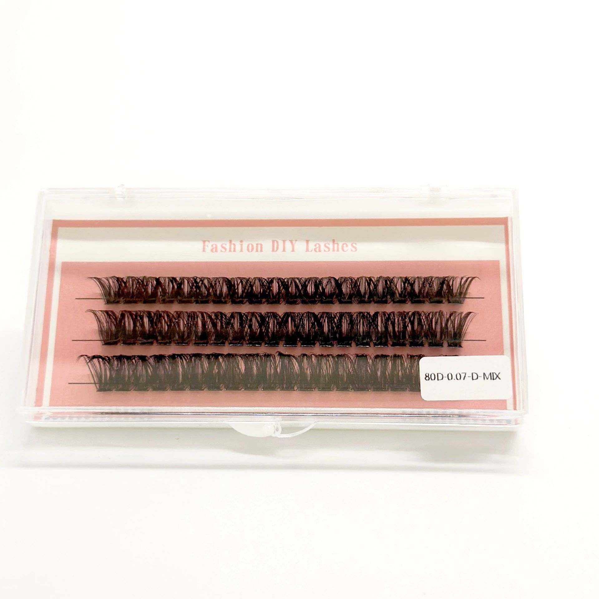 Lash Clusters with Spiky Lash Clusters Volume Eyelash Clusters 10-18MM Thick Individual Lashes D Curl Cluster Eyelash Extensions 3D DIY Lash Extension at Home