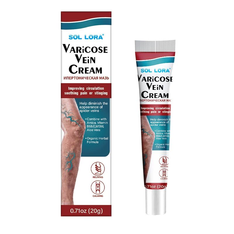 2PCS Varicose Veins treatment for legs,Anti Varicose Vein Soothing Leg Cream,Improves Blood Circulation, Reduces Varicose Veins and Heaviness Lymphatic Massage Cream 20G/0.70OZ