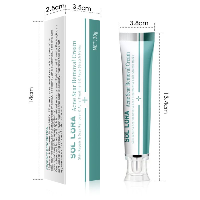 Scar Cream, Face Pimples Scar Stretch Marks Cream Moisturizing Repair Damaged Skin Gel Scar Treatment