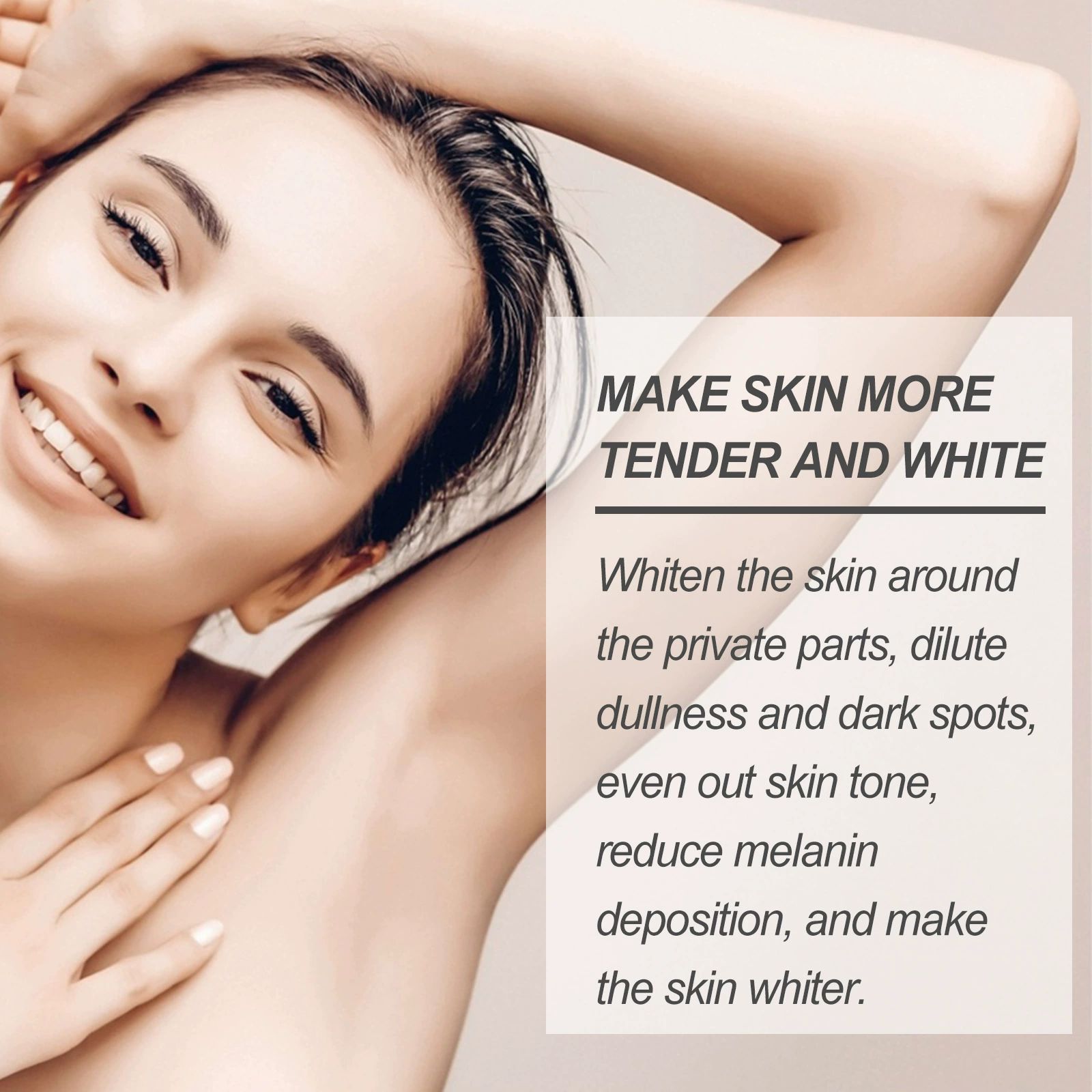 Armpit Thigh Darkening Cream Snow Bleach Cream - Whitening for Private Parts, Underarms & Dark Spot Removal - Gentle Skin Lightening 1 set