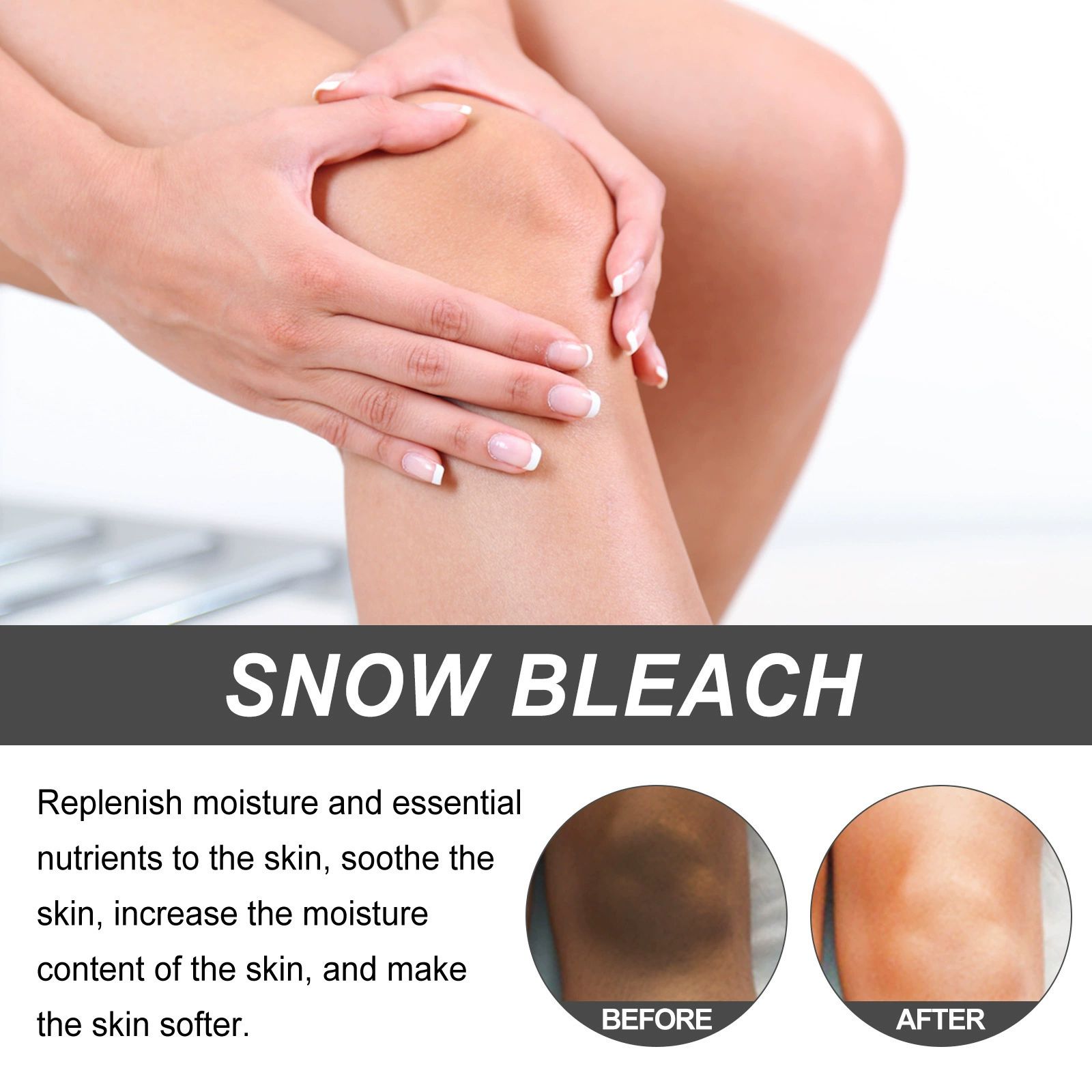 Armpit Thigh Darkening Cream Snow Bleach Cream - Whitening for Private Parts, Underarms & Dark Spot Removal - Gentle Skin Lightening 1 set