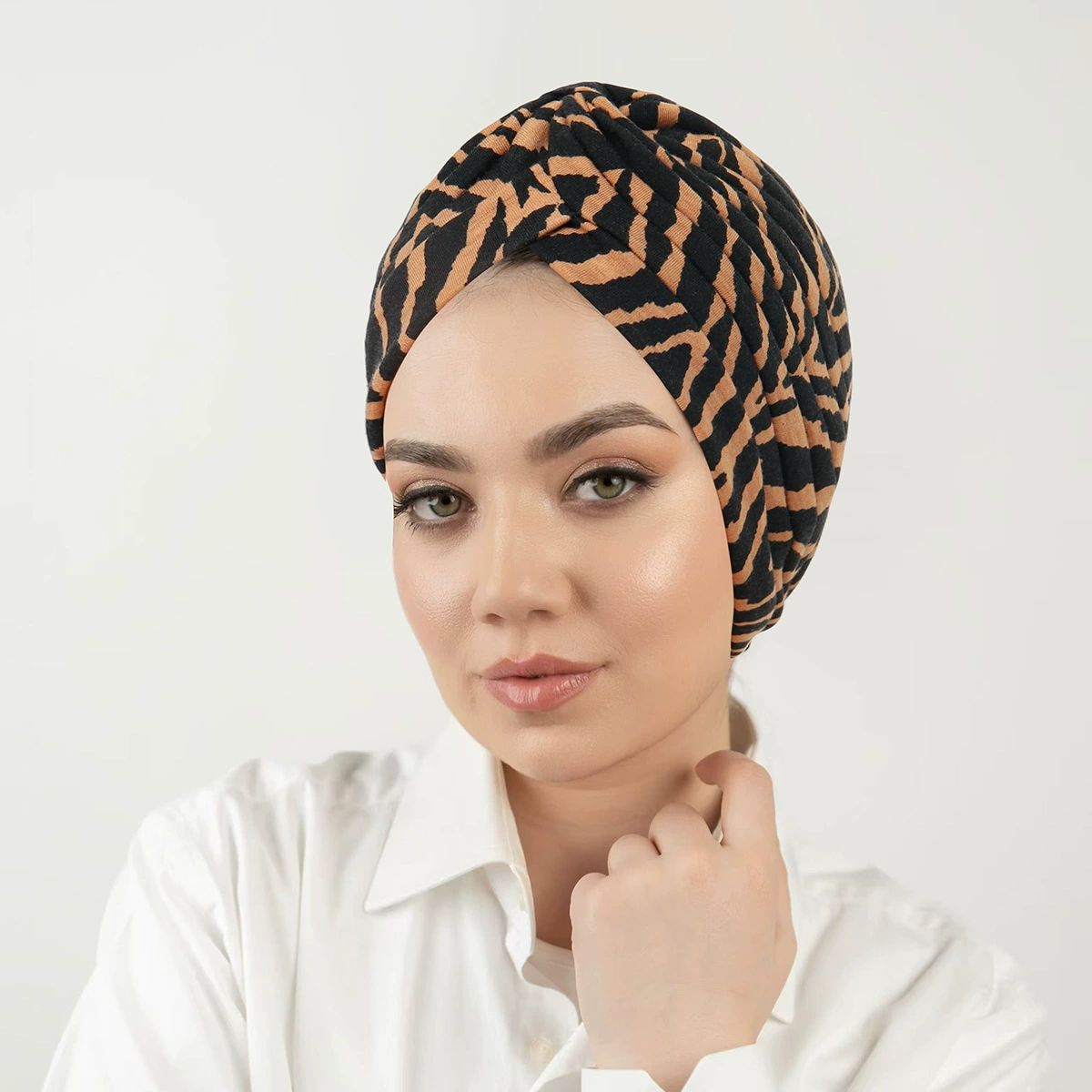 African Women Turban Caps Pre-Tied Twisted Turbans Head Scarf for Women Hair Wraps Cover Beanie Cancer Chemo Headwear