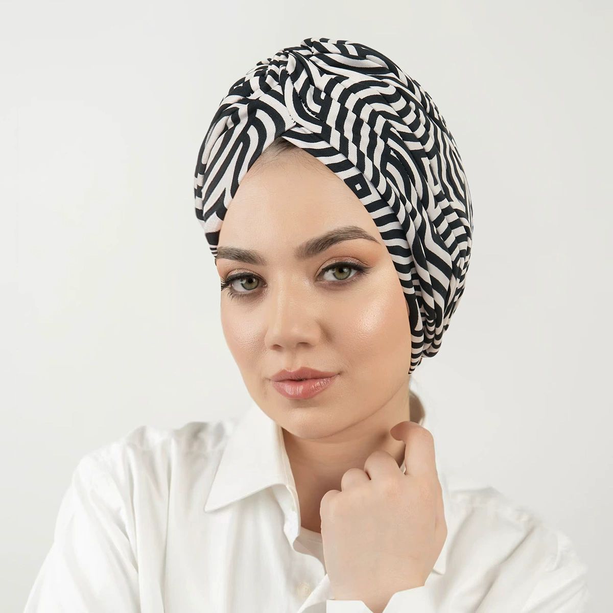 African Women Turban Caps Pre-Tied Twisted Turbans Head Scarf for Women Hair Wraps Cover Beanie Cancer Chemo Headwear