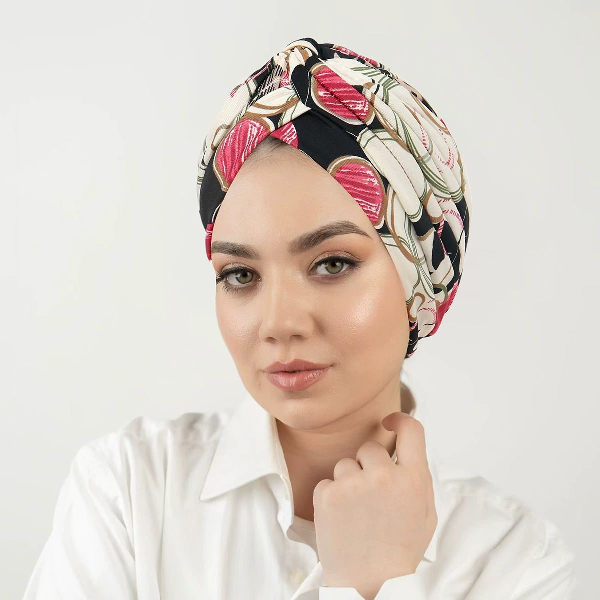 African Women Turban Caps Pre-Tied Twisted Turbans Head Scarf for Women Hair Wraps Cover Beanie Cancer Chemo Headwear