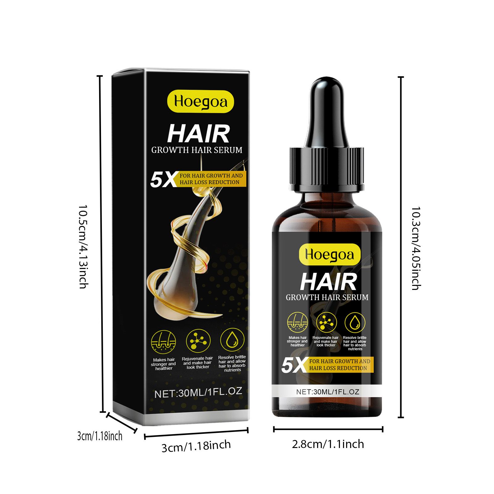 for Men & Women, Advanced Formula Hair Regrowth Spray and Topical Solution for Thinning Hair and Beard, Long-Lasting Results