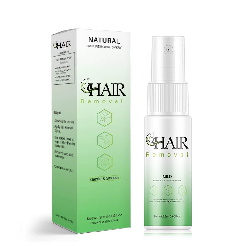 Hair Removal Spray, Mild Painless Facial Hair Remover Cream for Underarm, Arm, Leg, Bikini Areas Body Hair Depilatories Product for Women Men 30ml