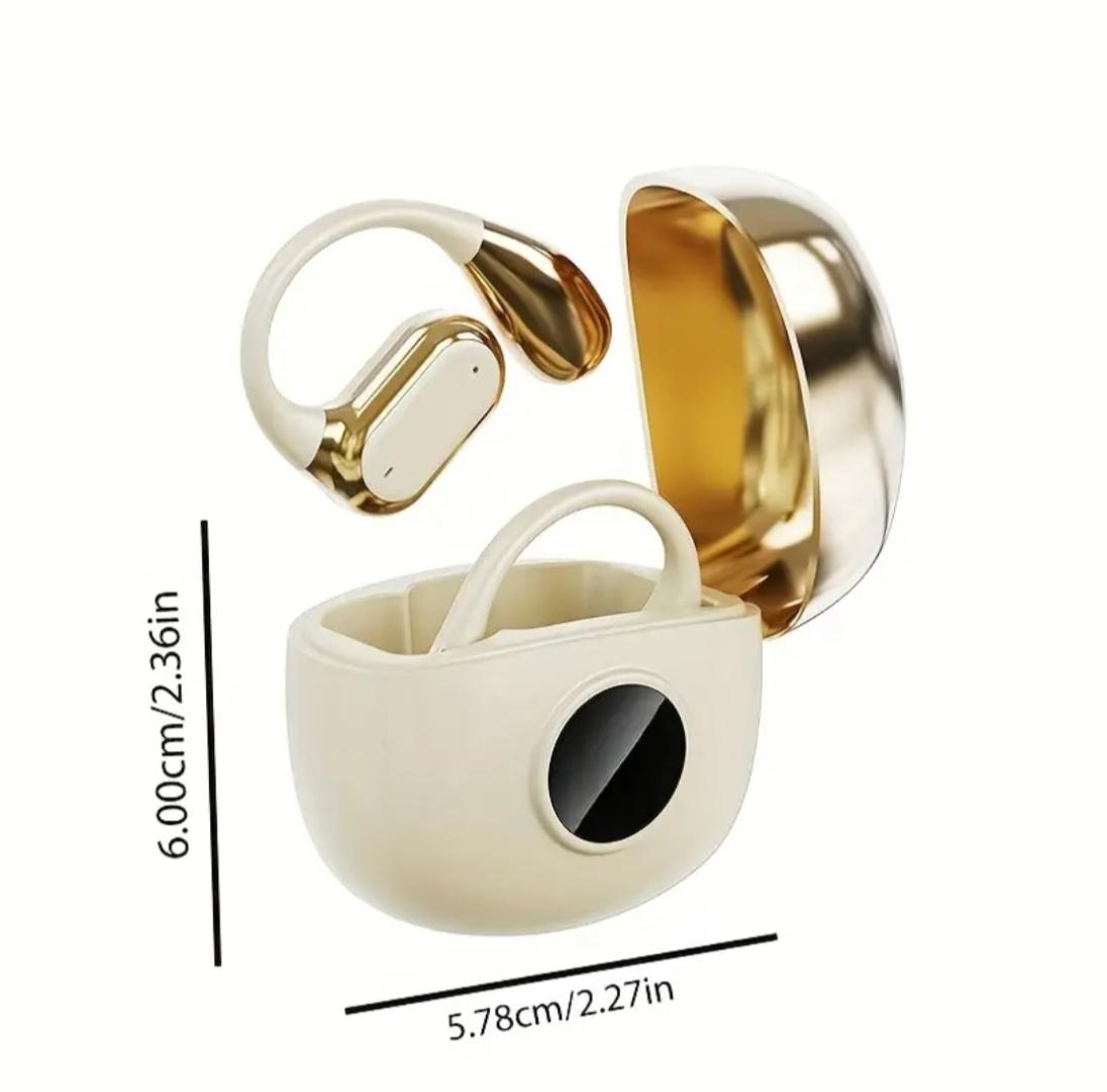 Q17 TWS Earbuds With LED Power Display Earhooks