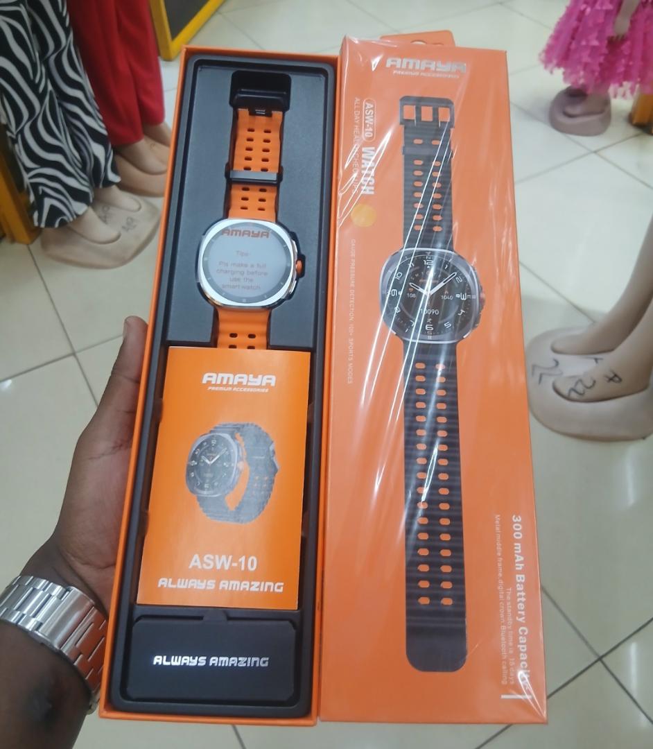 Amaya ASW 10 Ultra Stainless Steel Frame Premium Multifunctional Smartwatch