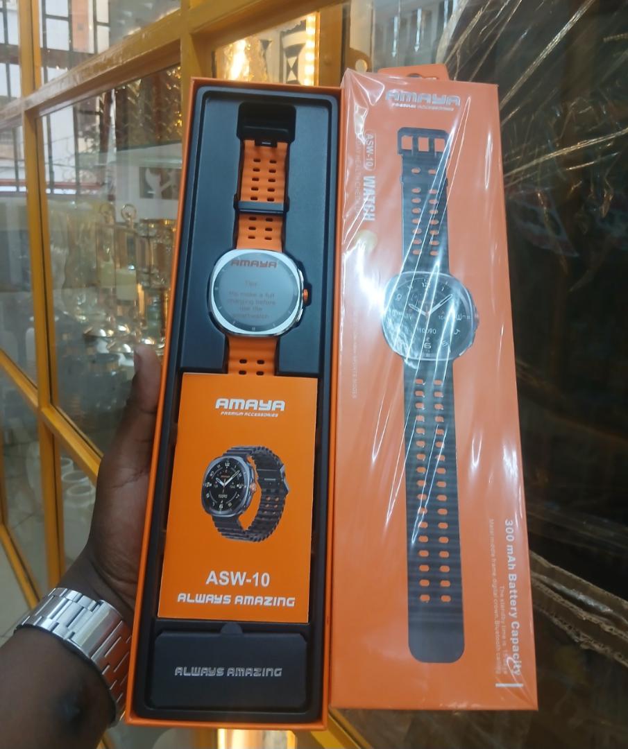 Amaya ASW 10 Ultra Stainless Steel Frame Premium Multifunctional Smartwatch