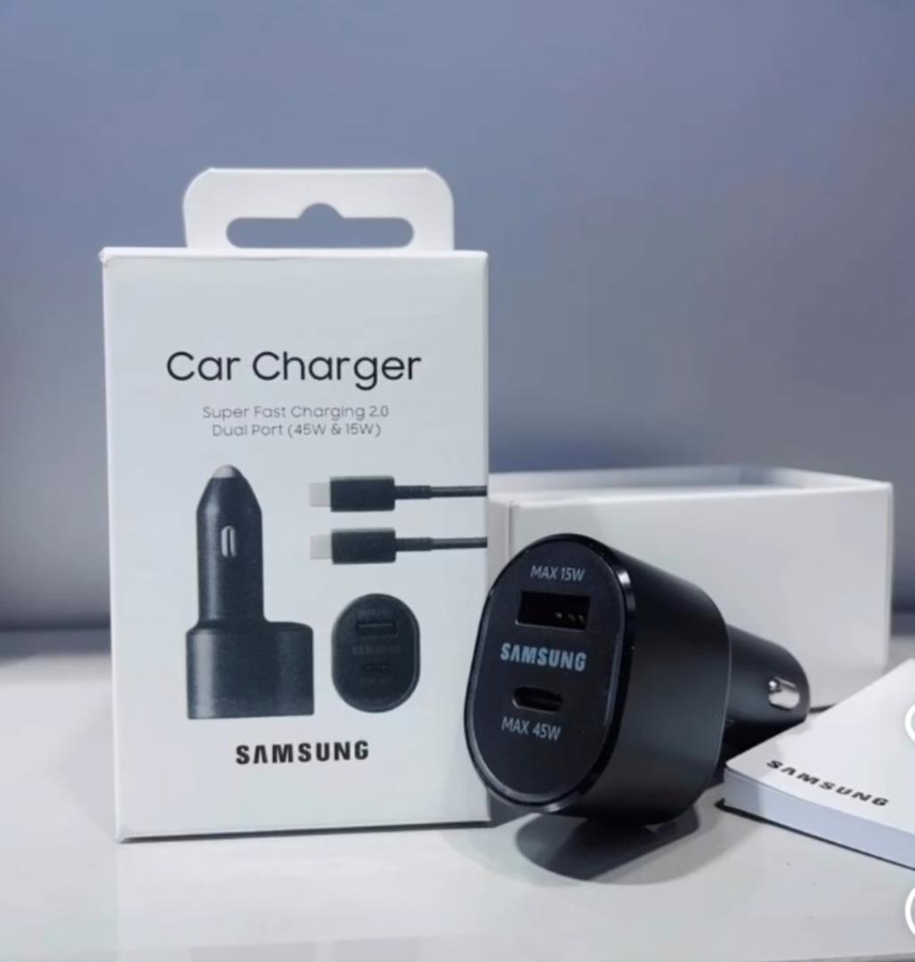 Samsung 45W Super Fast Car Charger Complete With 45W USB-C Port & 15W USB-A