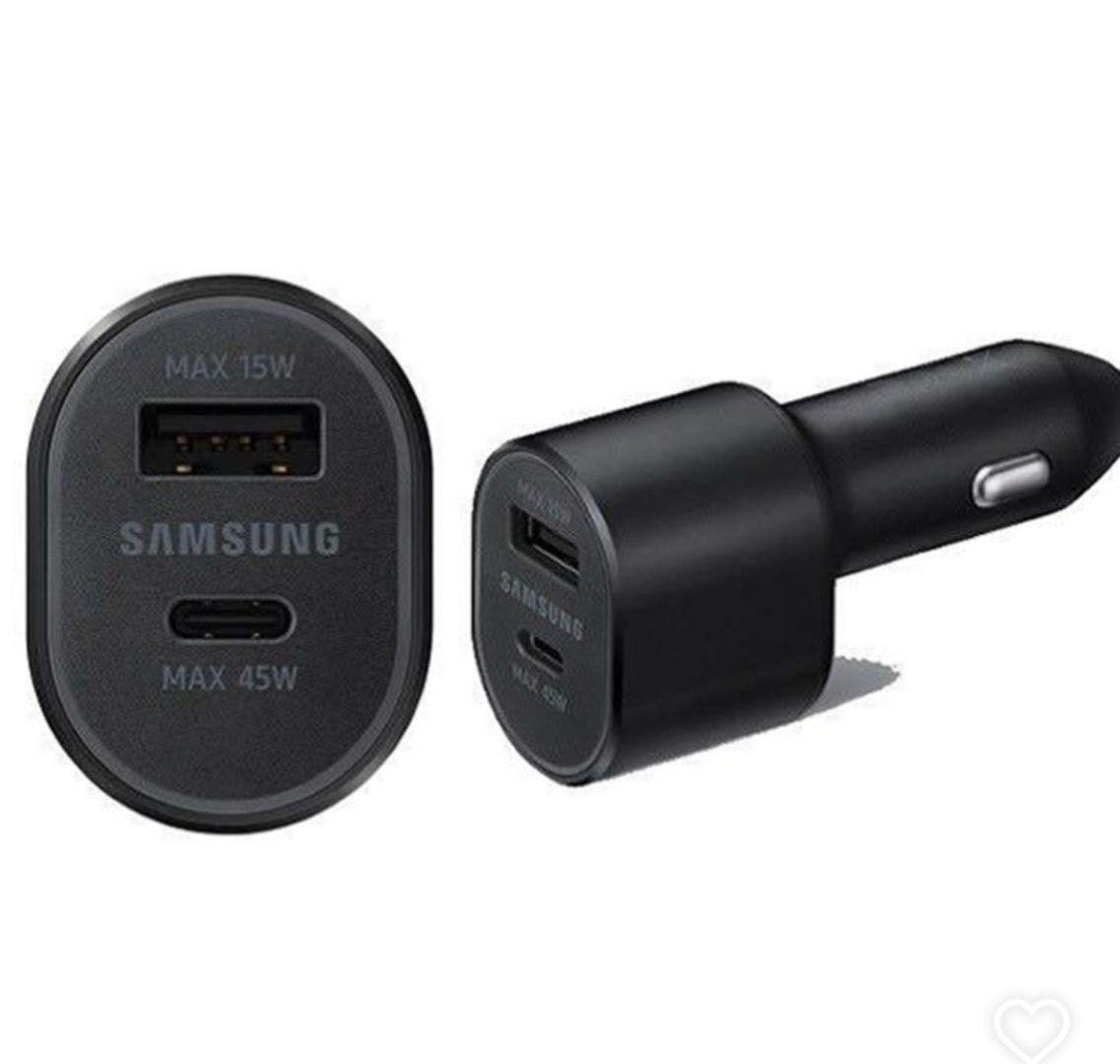Samsung 45W Super Fast Car Charger Complete With 45W USB-C Port & 15W USB-A