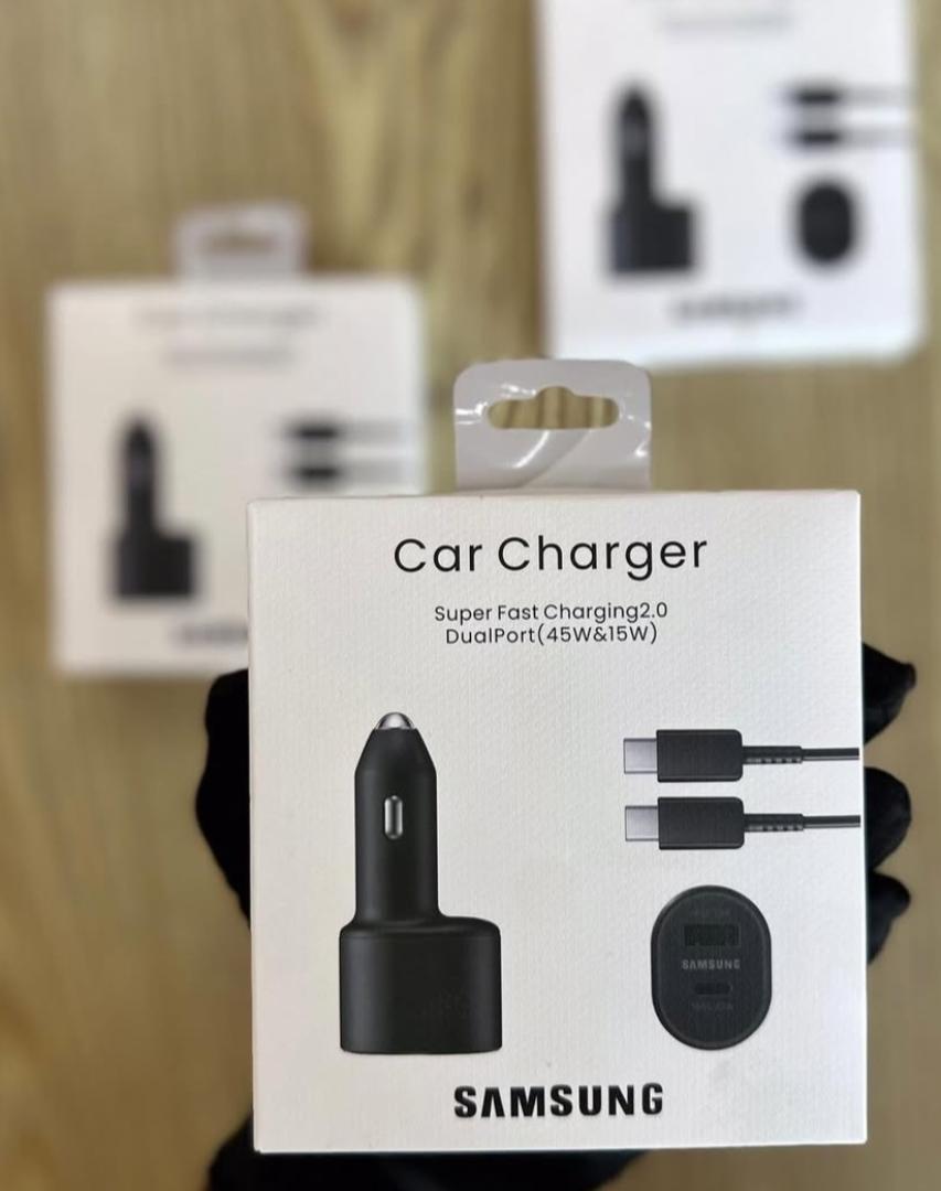 Samsung 45W Super Fast Car Charger Complete With 45W USB-C Port & 15W USB-A