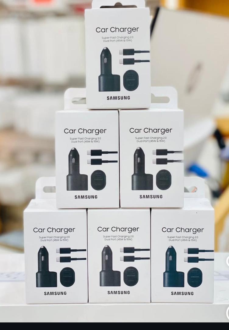 Samsung 45W Super Fast Car Charger Complete With 45W USB-C Port & 15W USB-A