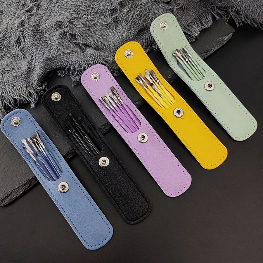 6Pcs/set Portable Multifunctional Ear Wax Remover Ear Cleaning Kit Ear Pick Earpick Ear Cleaner Spoon Care Ear Clean Tools
