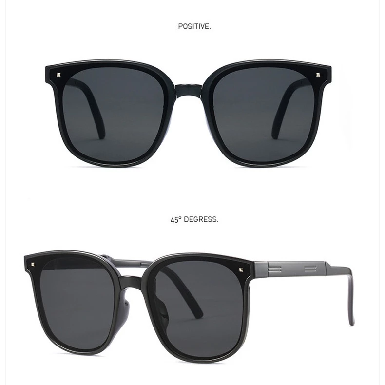 High-quality Classic Square Frame Foldable Sunglasses Men's Women's UV400 Driving Eyewear Sun Glasses Outdoor Portable Shades