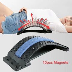 Magic Stretch Back Massager - Spine Pain Relief & Relaxation Tool for Fitness Support, Adjustable & Portable Design