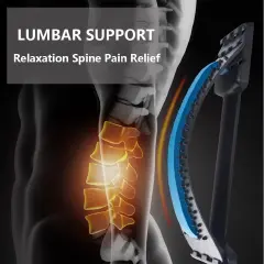 Magic Stretch Back Massager - Spine Pain Relief & Relaxation Tool for Fitness Support, Adjustable & Portable Design