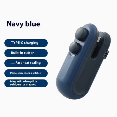 【New style】Mini Food Bag Sealer USB Rechargeable Sealing Machine Hand Pressure Snack Plastic Bag Heat-sealing Device