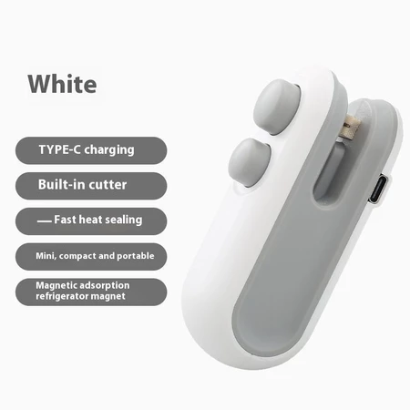 【New style】Mini Food Bag Sealer USB Rechargeable Sealing Machine Hand Pressure Snack Plastic Bag Heat-sealing Device