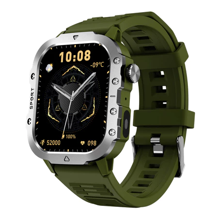 2025 H11 Outdoor Smart Watch Men 2.01" Screen 3AT Waterproof Watches Bluetooth Call Ai Voice Sport Smartwatch