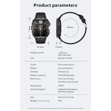 2025 H11 Outdoor Smart Watch Men 2.01" Screen 3AT Waterproof Watches Bluetooth Call Ai Voice Sport Smartwatch