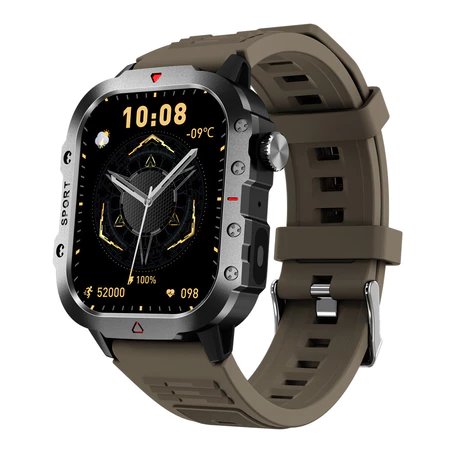 2025 H11 Outdoor Smart Watch Men 2.01" Screen 3AT Waterproof Watches Bluetooth Call Ai Voice Sport Smartwatch