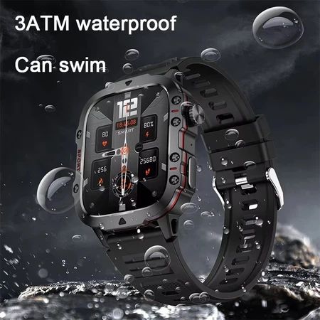 2025 H11 Outdoor Smart Watch Men 2.01" Screen 3AT Waterproof Watches Bluetooth Call Ai Voice Sport Smartwatch