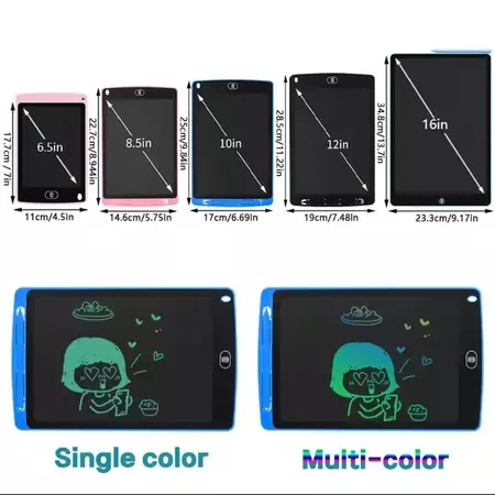 6.5in LCD Writing Tablet Pad Kid Children Drawing Board Education Colorful Writing Board For Kids
