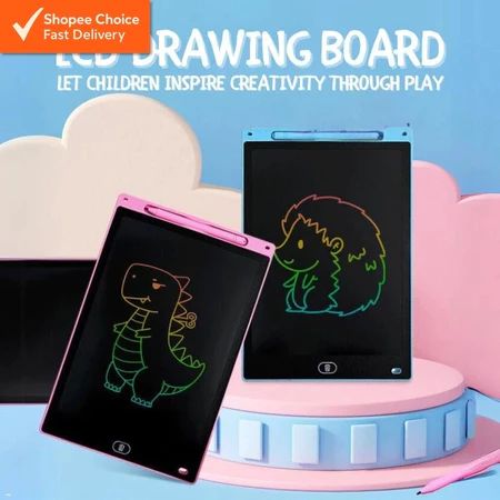 6.5in LCD Writing Tablet Pad Kid Children Drawing Board Education Colorful Writing Board For Kids