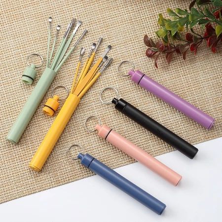 6pcs Stainless Steel Ear Picking Tool Set Ear Scoop Adult Spiral Ear Wax Picker Earpick Earwax Remover Cleaning Kit Ear Cleaner