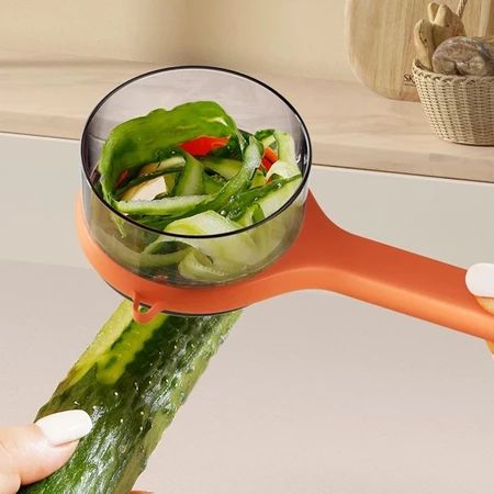 WOLFAY High Quality Portable Multifunctional Peeler, Kitchen Accessories Storage Bucket Veggie Potatoes Peelers Kitchen Utility Tools
