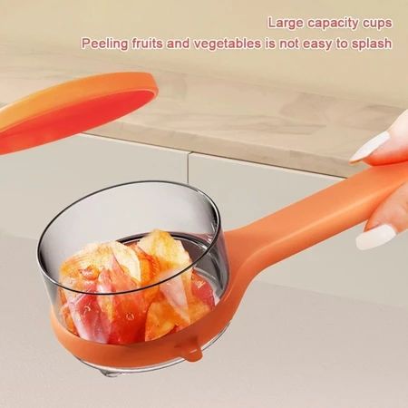 WOLFAY High Quality Portable Multifunctional Peeler, Kitchen Accessories Storage Bucket Veggie Potatoes Peelers Kitchen Utility Tools