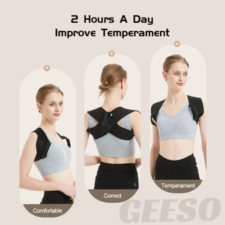 Back Adjustable Support Belt Posture Corrector Shoulder Straps Fitness Expansion Chest Muscle Sokongan Belakang