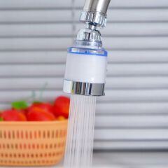 addigoes 360° Rotatable Kitchen Faucet Water Filter Cleaners with Hose | Dual-Stage Filtration, Anti-Splash Design, Water Pressure Boost, Transparent Window, Replaceable Cartridge, Tool-Free Easy Inst
