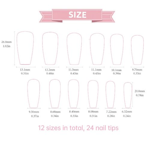 24 pair of wearing nails view 2