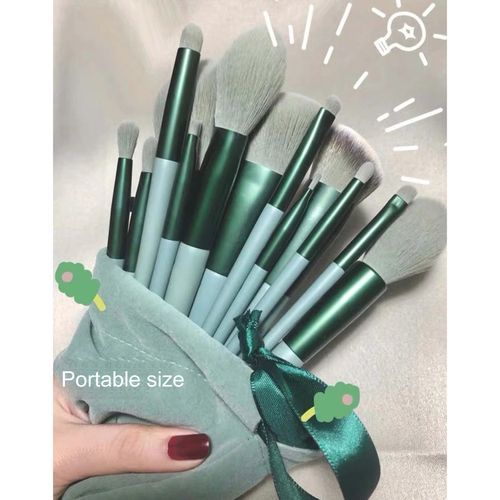 13PCS Makeup Brush Kit With Storage Bag Eyeshadow Eyebrow
