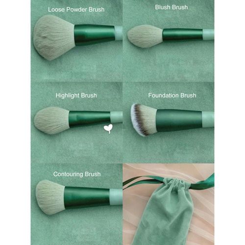 13PCS Makeup Brush Kit With Storage Bag Eyeshadow Eyebrow