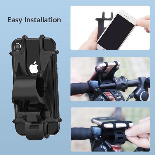 Universal motorcycle mobile phone holder silicone motorcycle bicycle handlebar bracket installation mobile phone holder