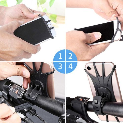 Universal motorcycle mobile phone holder silicone motorcycle bicycle handlebar bracket installation mobile phone holder