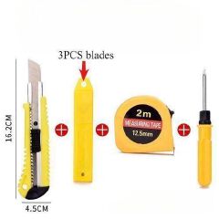 GtyGo Tape Measure Screwdriver Art Knif e set 4 in 1