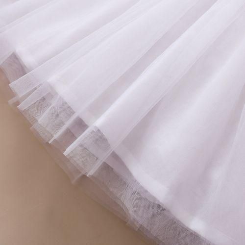 Catpapa Infant Baby Girl Embroidery Flowers Pink Short Sleeves Princess Dress