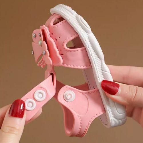 SXCHEN Kid's Shoes Girls Sandals Non-slip Soft Sole Princess Beach Sandals