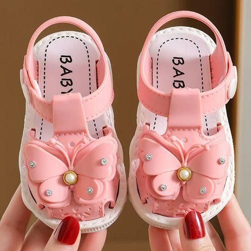 SXCHEN Kid's Shoes Girls Sandals Non-slip Soft Sole Princess Beach Sandals