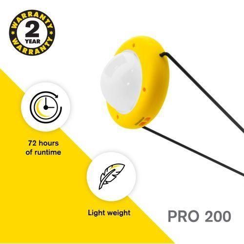 Sun King Pro 200 Solar Emergency Lamp with USB – Rechargeable Solar Lighting System for Home & Office, Travel use