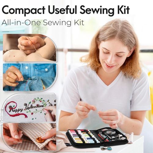 KnMn 86 Pcs Sewing Kit Portable Needle And Thread Kit