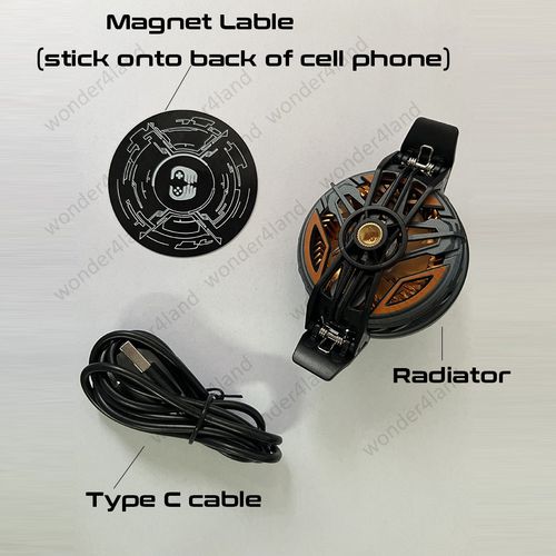 Magnetic Semiconductor Gaming Phone Cooler Portable RGB Light Radiator Cooling Fan